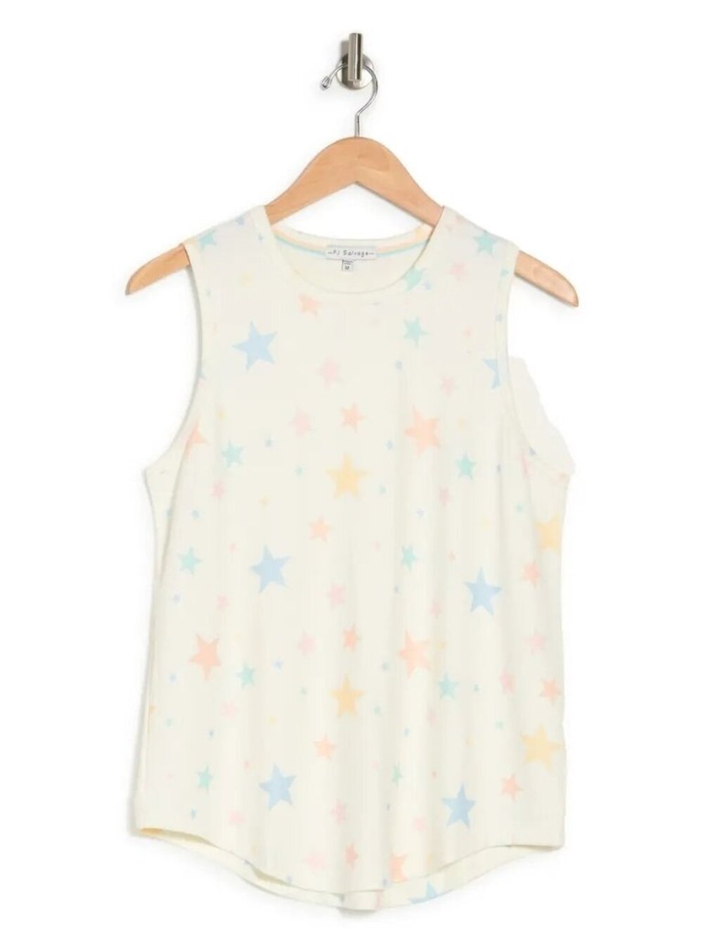 PJ Salvage Ivory Star Print Sleeveless Tank Top